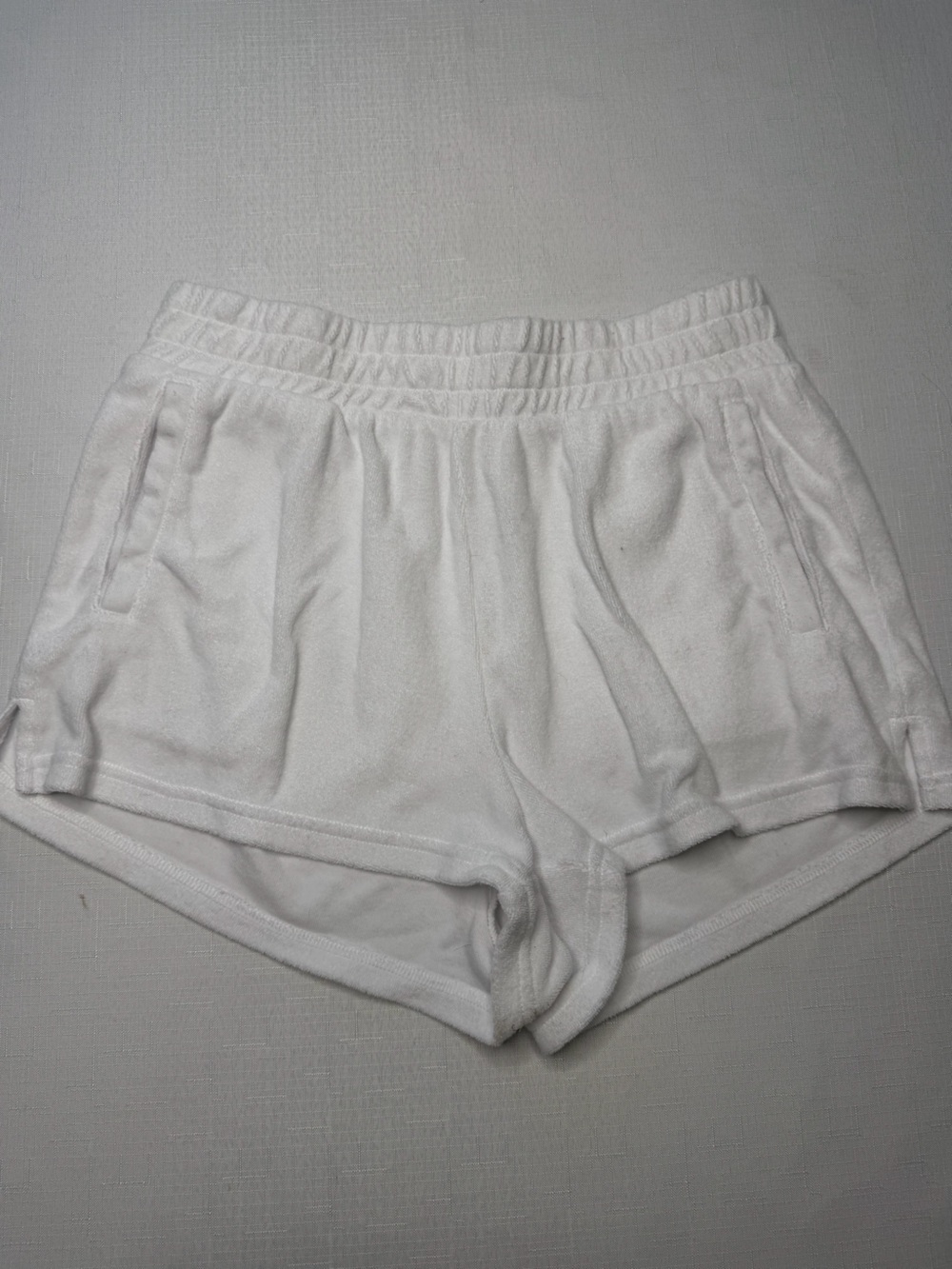 aerie White Athletic Lounge Shorts medium